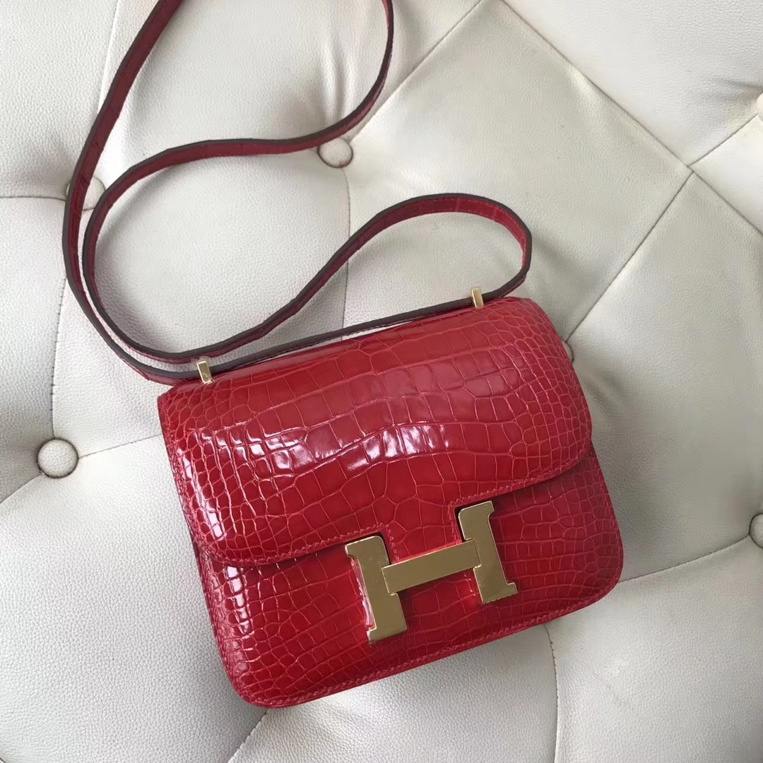 品牌:hermès(爱马仕);类别:constance 空姐包;颜色:法拉利红;材质