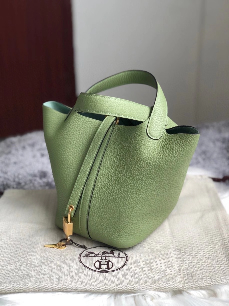 hermès(爱马仕)picotin 菜篮包 18cm 原厂御用顶级皮 clememce 3i